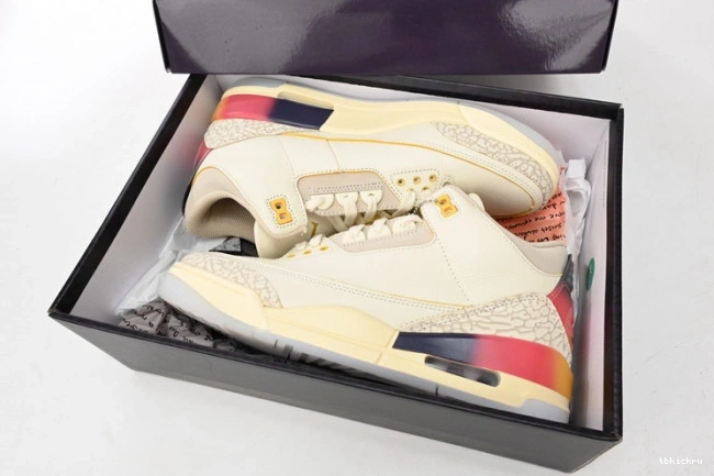 Rep TBkick Jordan Medellin x FN0344-901 J 3 Sunset Balvin Air 0717